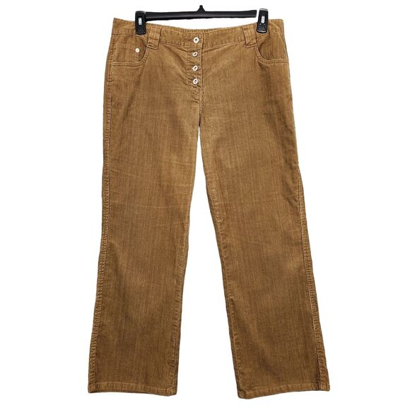 SUNDANCE Brown Button Fly Bootcut Mid Rise Cotton Corduroy Pants SIZE 16P - Picture 1 of 14